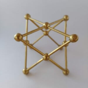 Poliedro Estrella de David en madera