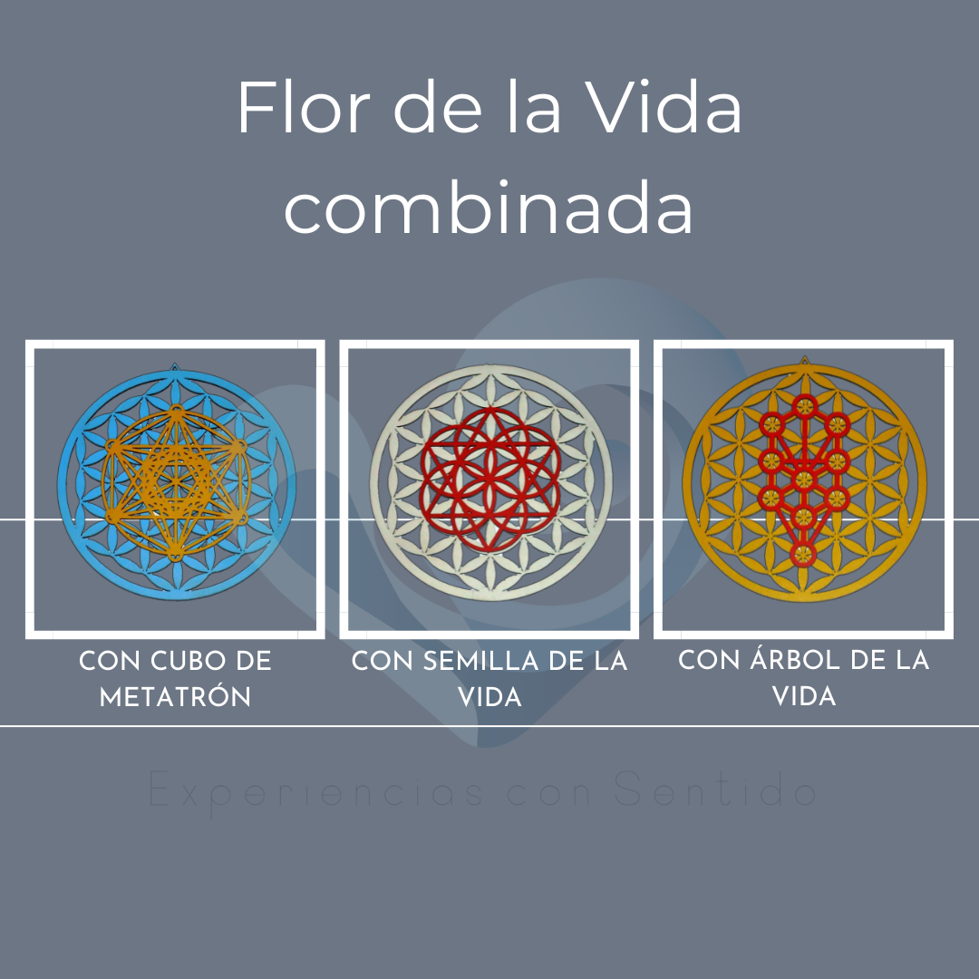 Flor de la Vida en Madera - Geometría Sagrada y Armonización