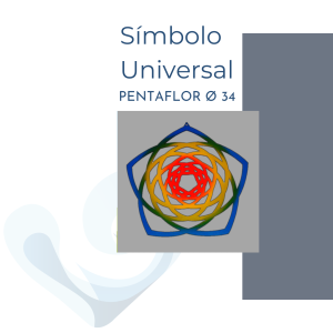 Símbolo Universal madera PENTAFLOR Ø 34 cm
