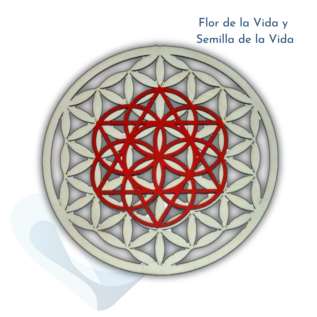 Flor de la Vida en Madera - Geometría Sagrada y Armonización - Imagen 3