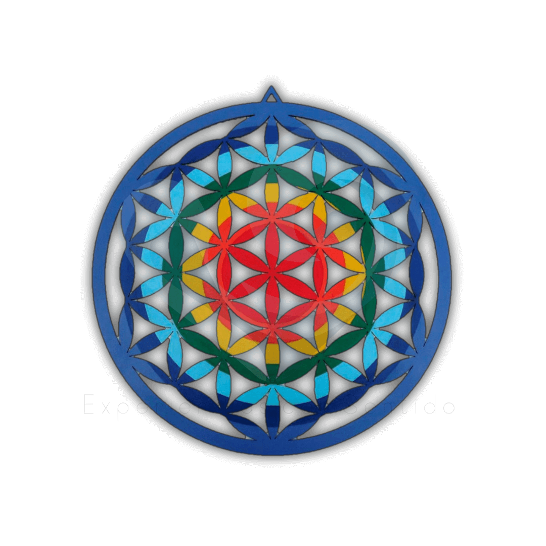 Mandala Flor de la Vida en Madera - Geometría Sagrada y Armonización