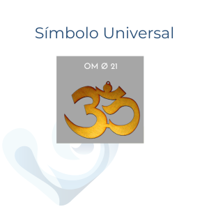 Símbolo Universal madera OM Ø 21 cm